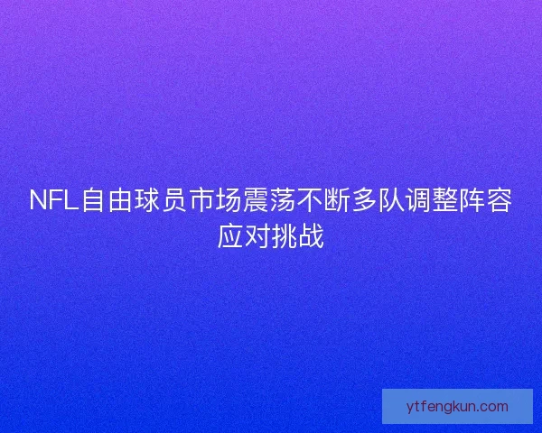 NFL自由球员市场震荡不断多队调整阵容应对挑战